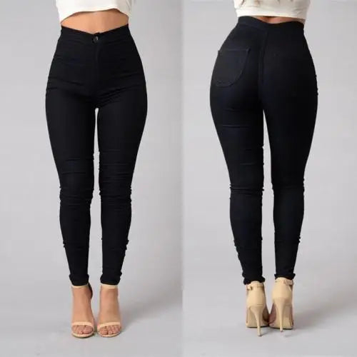 High Waist Stretchy Skinny Jeans