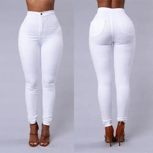 High Waist Stretchy Skinny Jeans