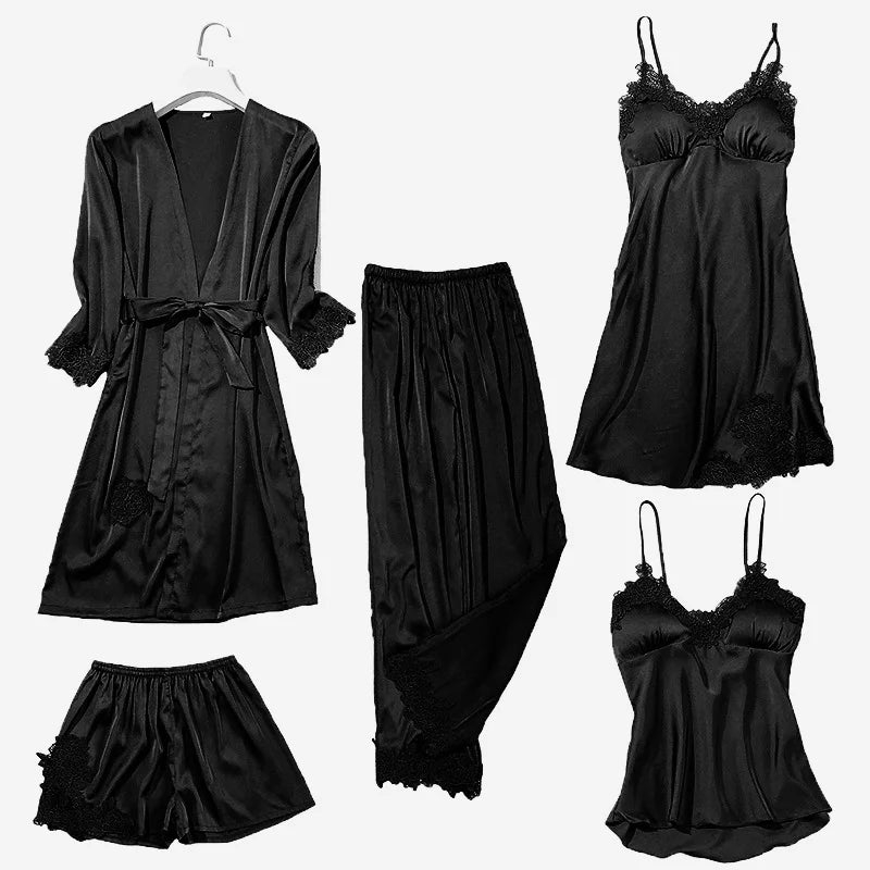 Satin Lace Nightwear Sets