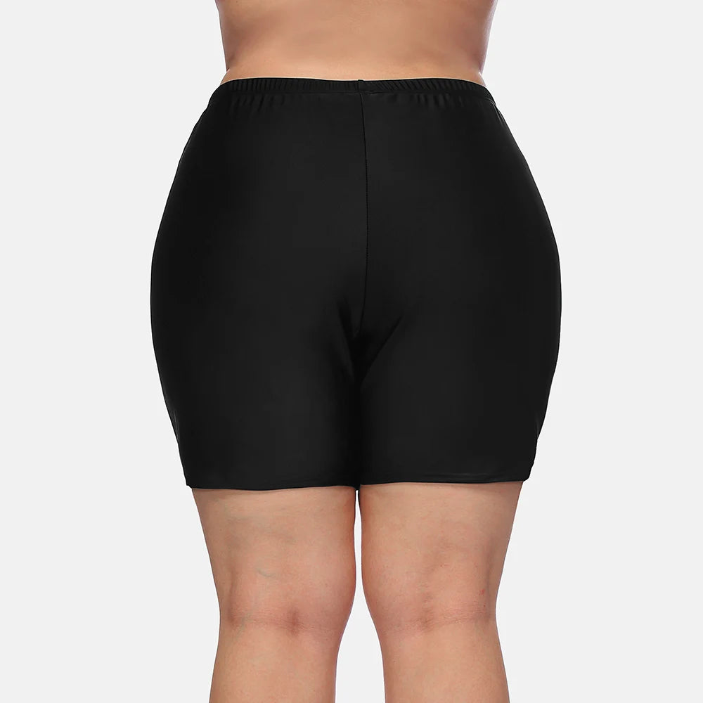 High Waist Plus Size Fitness Shorts