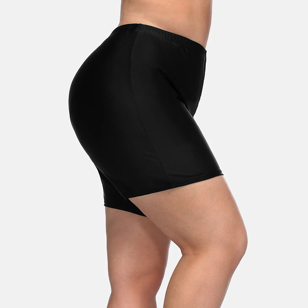 High Waist Plus Size Fitness Shorts