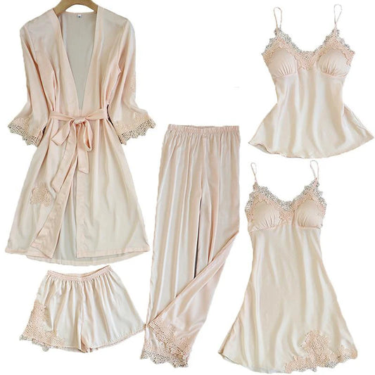 Satin Lace Nightwear Sets