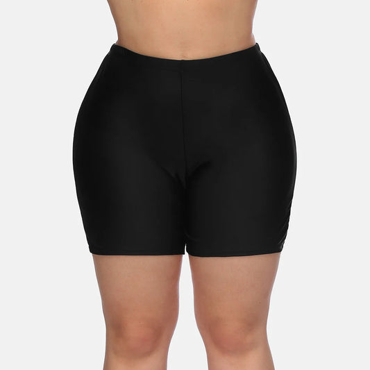 High Waist Plus Size Fitness Shorts