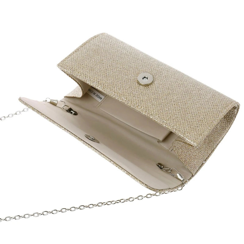 Sequined Socialite Evening Shoulder Clutch Bag