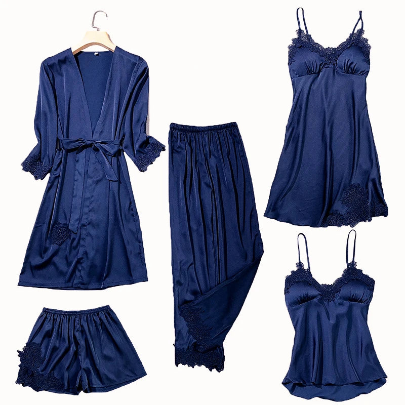 Satin Lace Nightwear Sets