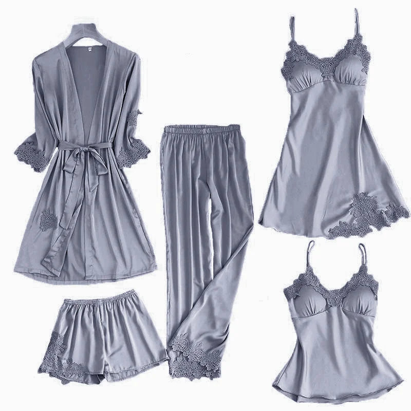 Satin Lace Nightwear Sets