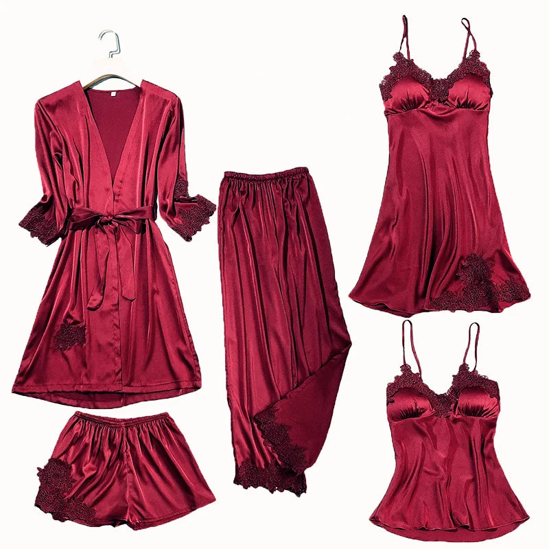 Satin Lace Nightwear Sets