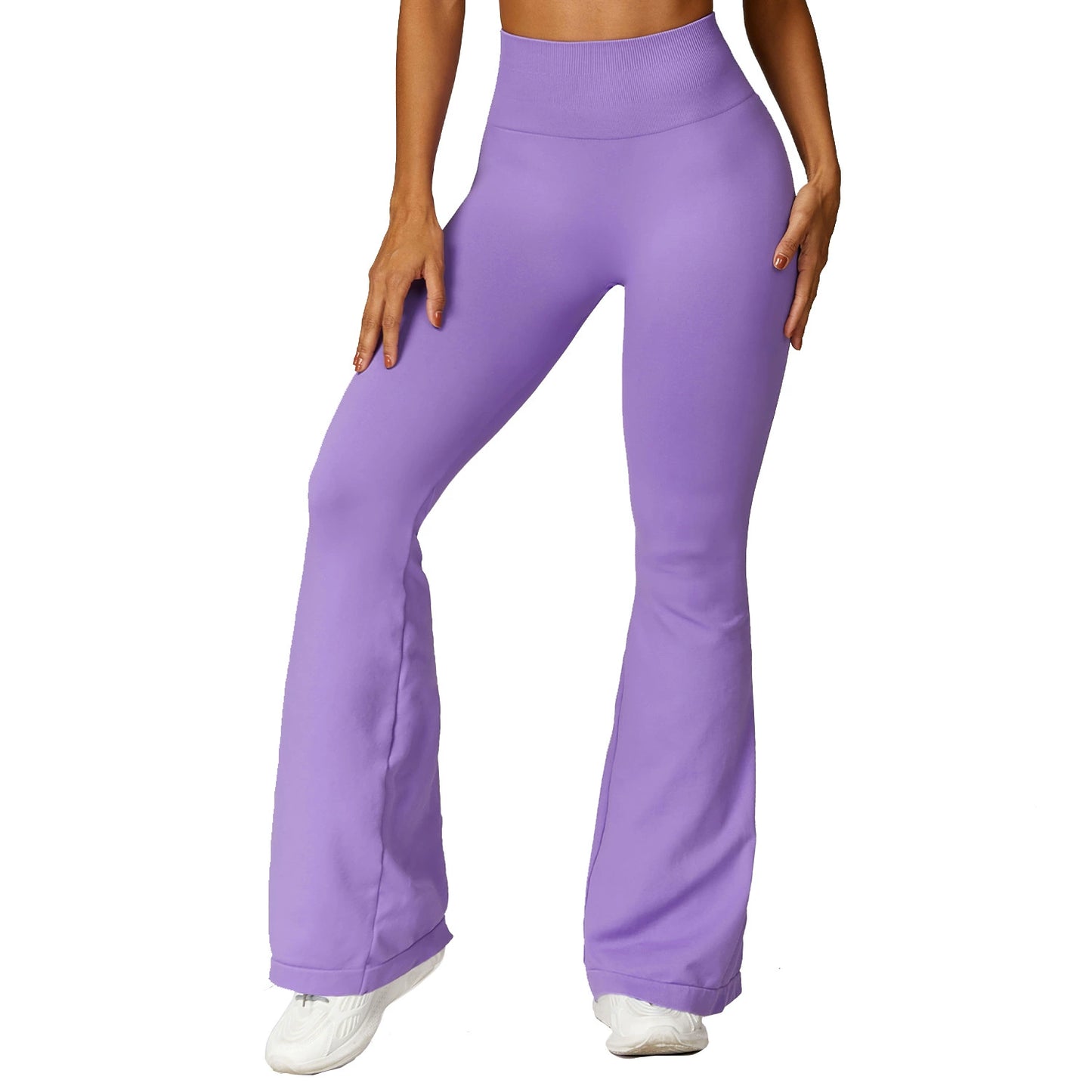 High Waist Slimming Bell-Bottom Fitness Pants