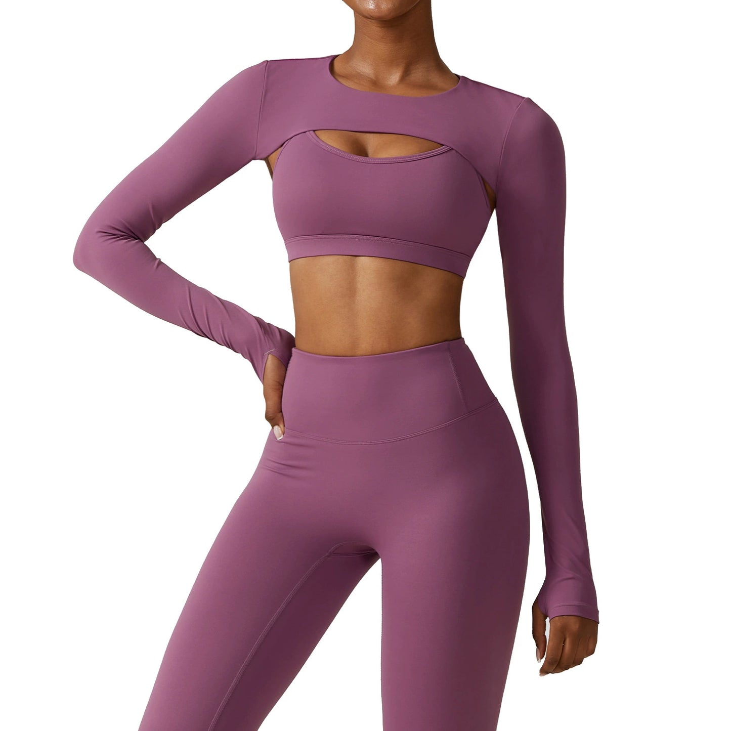 Long Sleeve Fitness Blouse