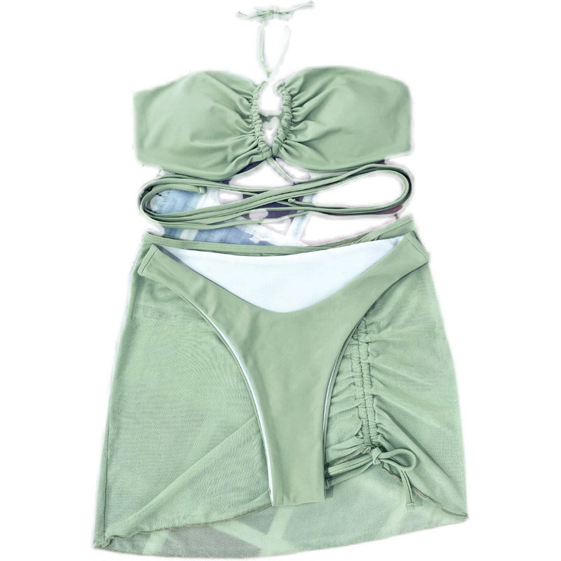 Three-Piece Strap-up Swimsuit