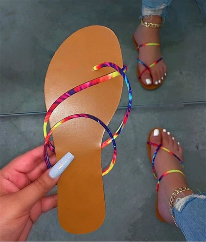 Thin Cross Strap Sandals