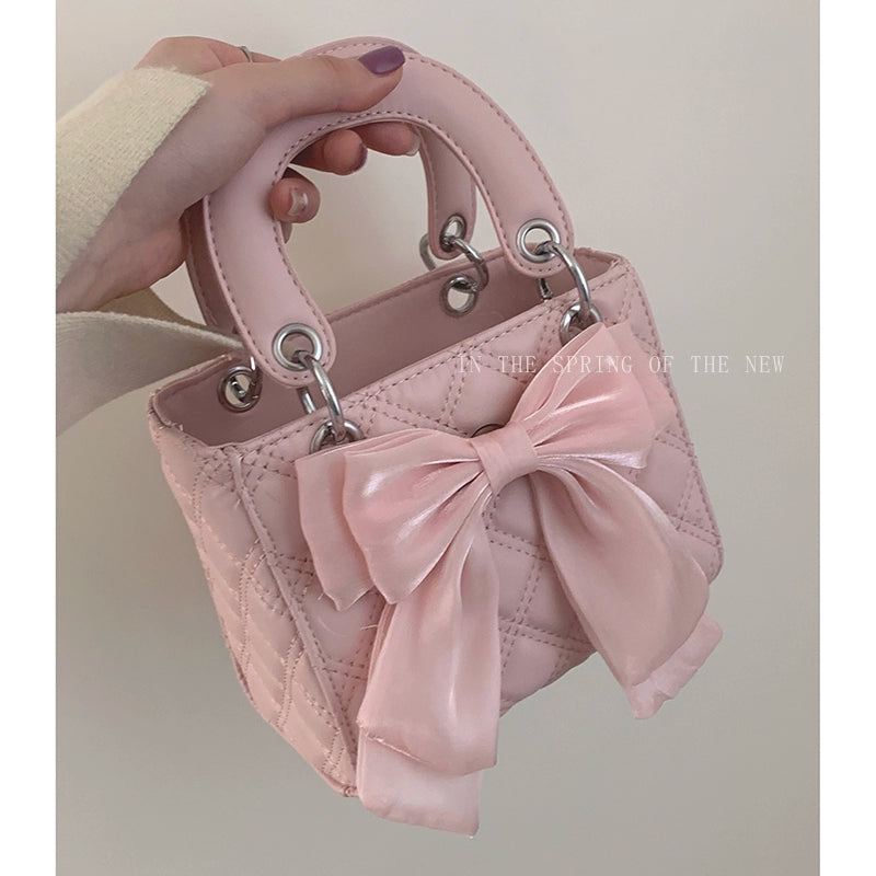 Big Bow Fashion Quilted Bag