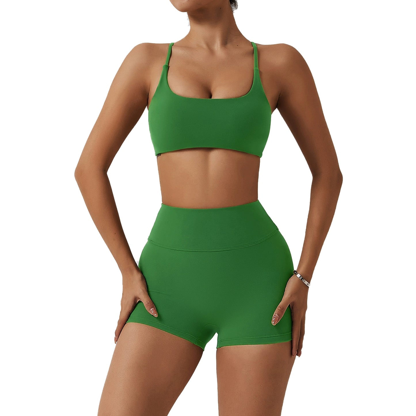 Fitness/Yoga Two-piece Set (Shorts or Pants)