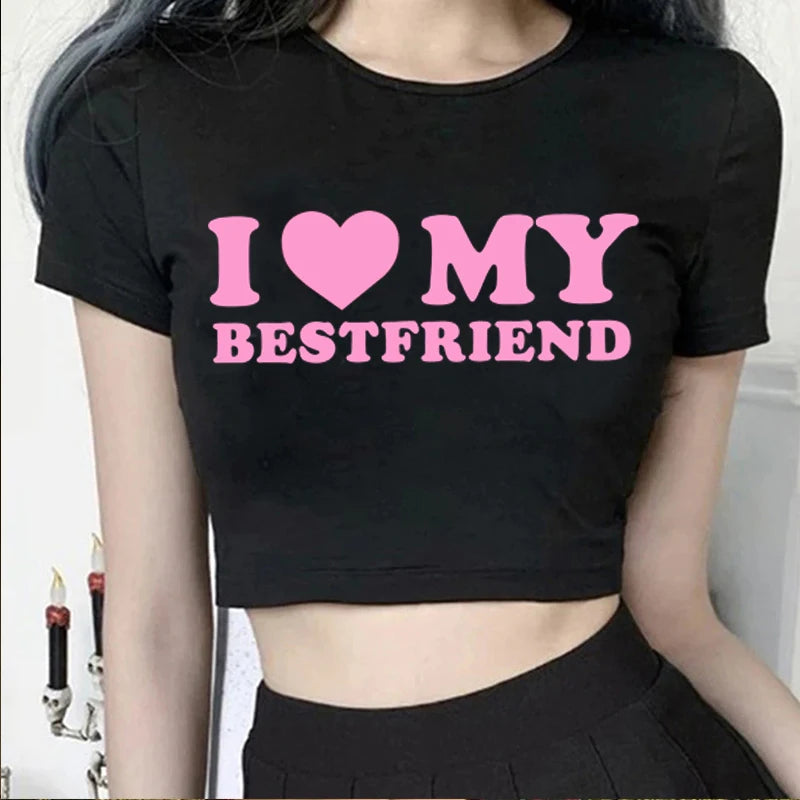 I Love My Bestfriend Crop Top