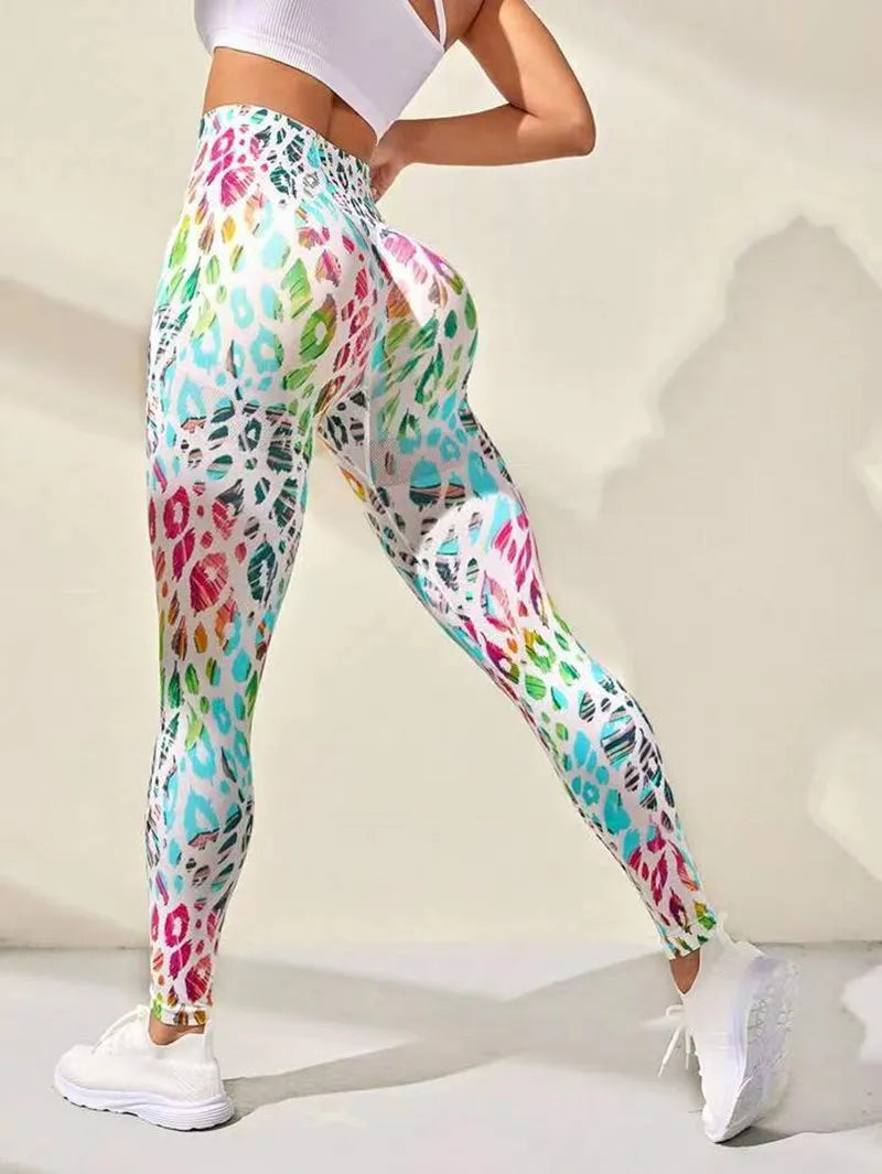 Various Print Fitness Seamless High Waist Leggings