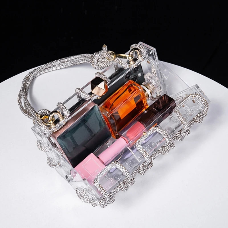 Clear Acrylic Clutch Elegant Party Bag