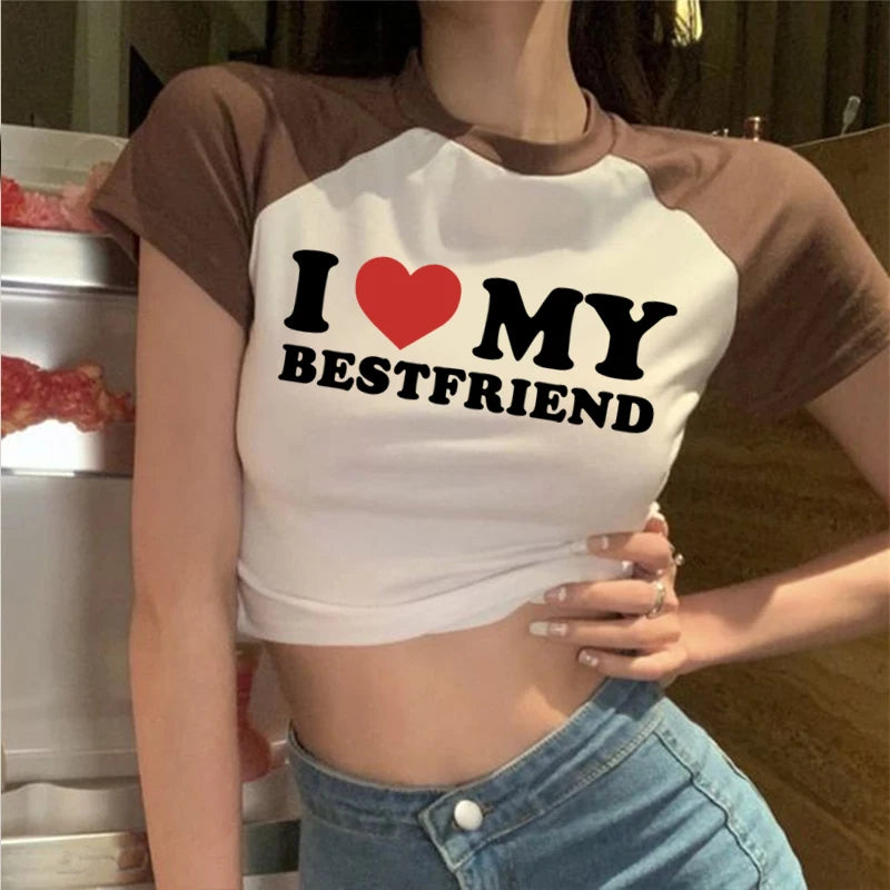 I Love My Bestfriend Crop Top