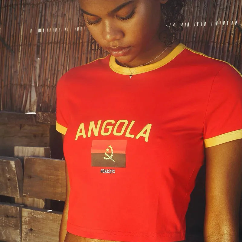 Y2k Angola Crop Tops