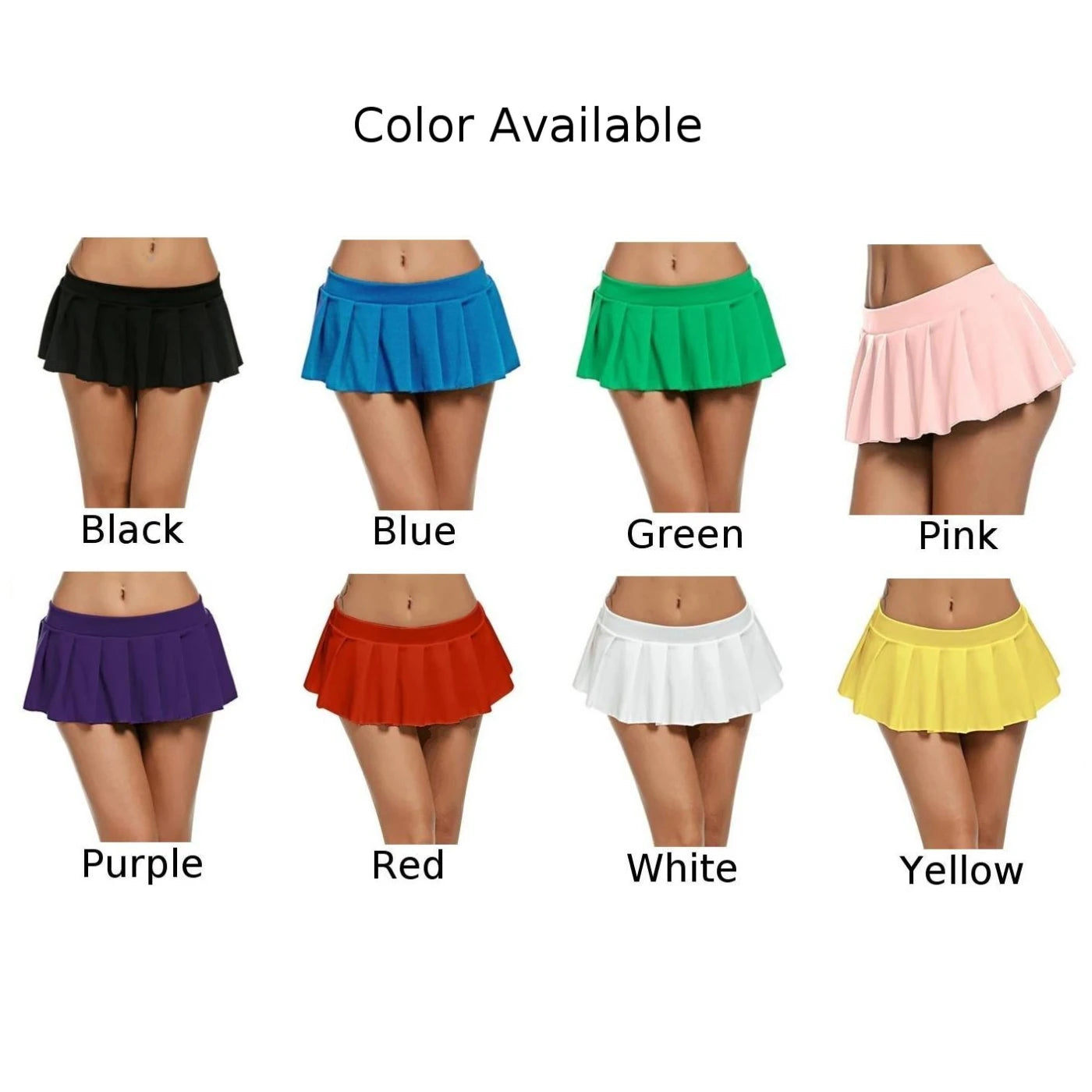 Super Mini Skirt Solid Color