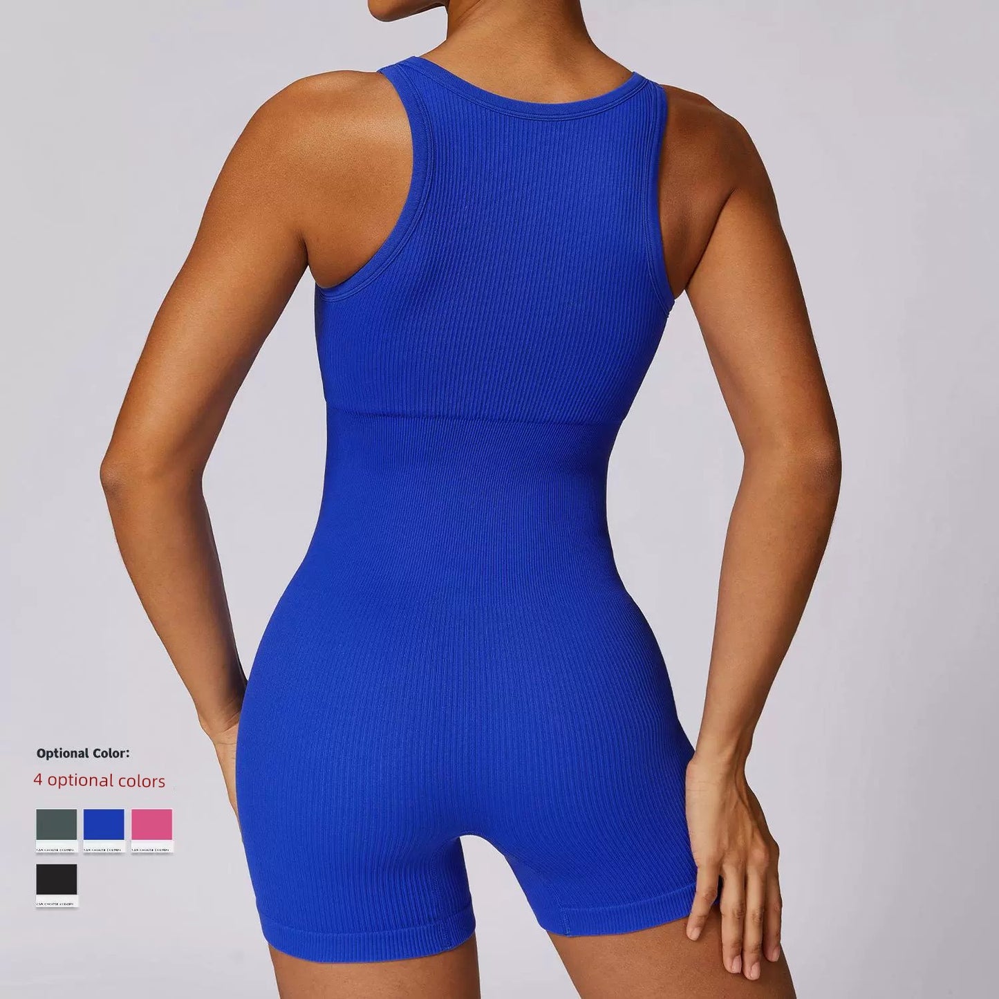 High Elastic Belly Contracting Seamless One-Piece Bodysuit