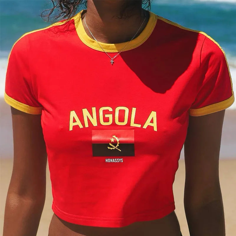 Y2k Angola Crop Tops