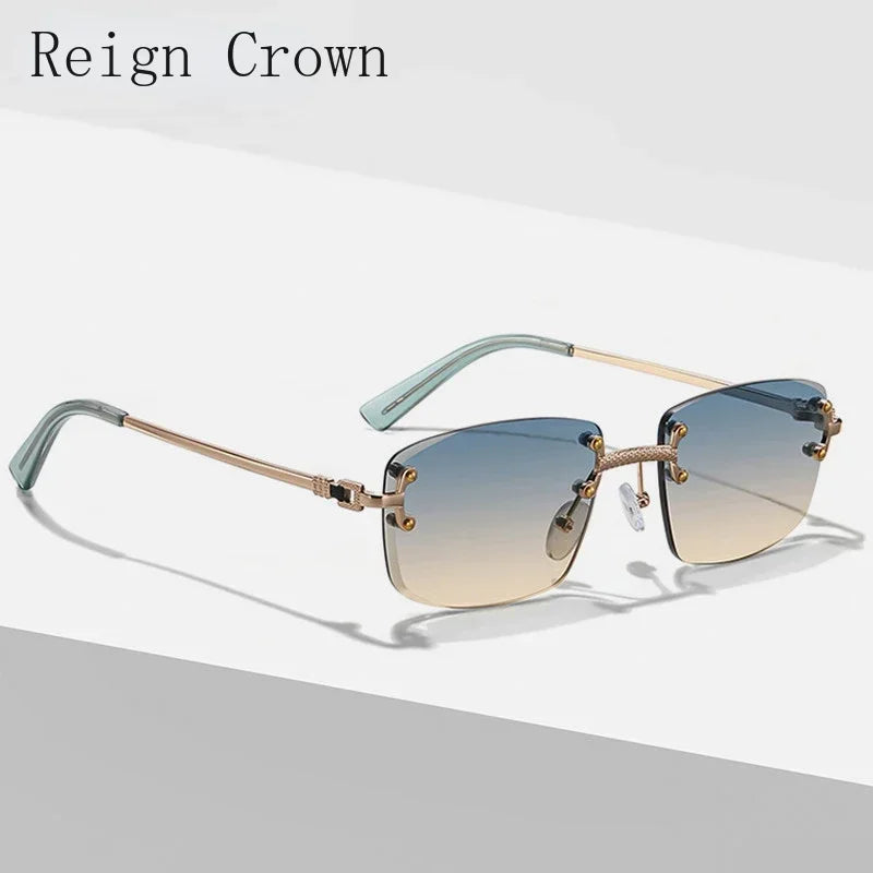 Gradient Rimless Sunglasses