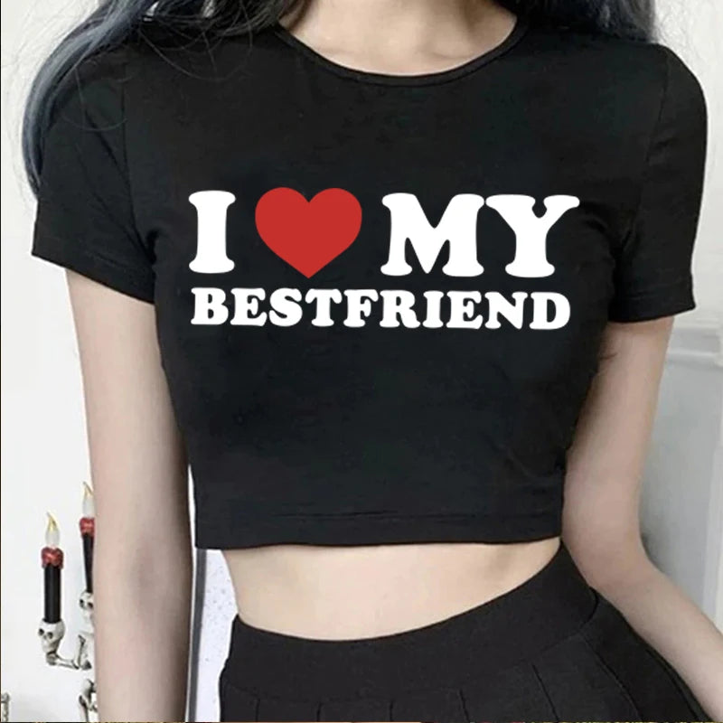 I Love My Bestfriend Crop Top