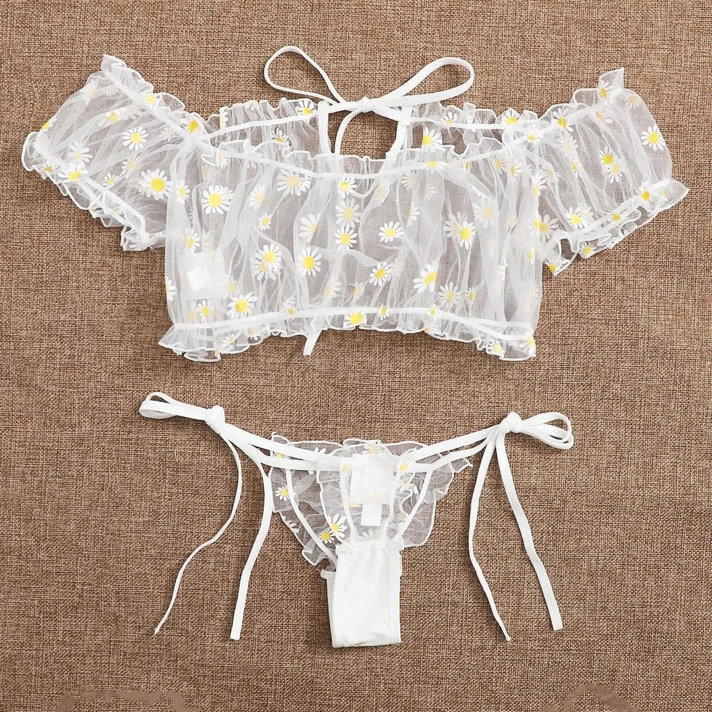 Daisy Transparent Lace Lingerie Set