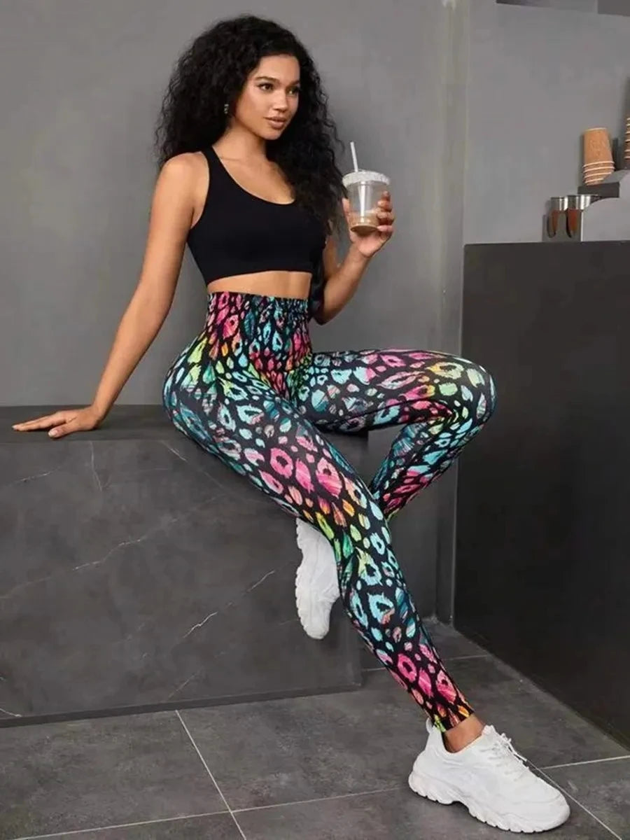 Various Print Fitness Seamless High Waist Leggings