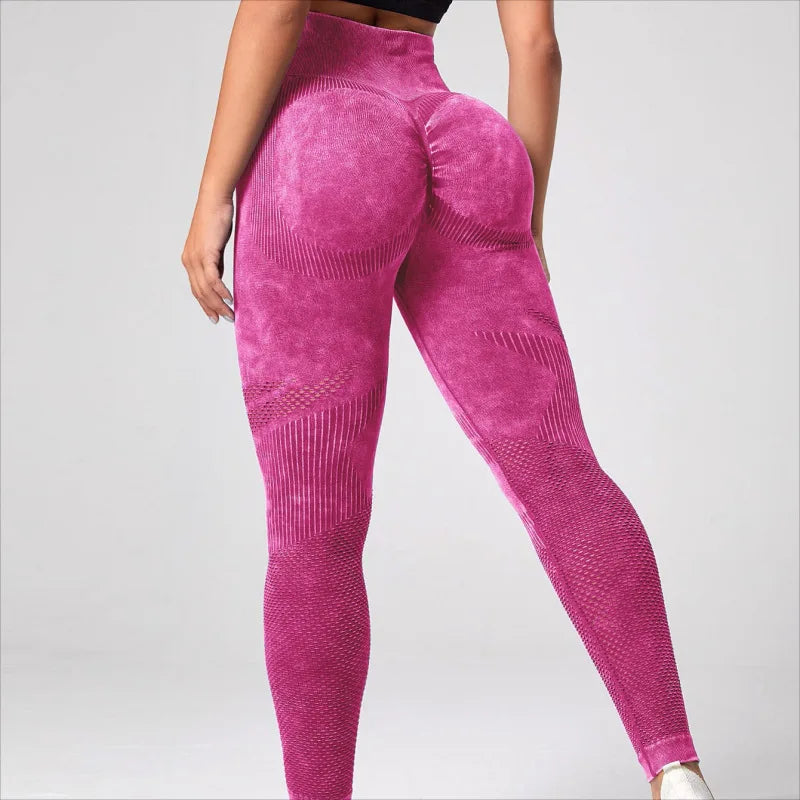 Seamless Bubble Butt Push Up Fitness Leggings