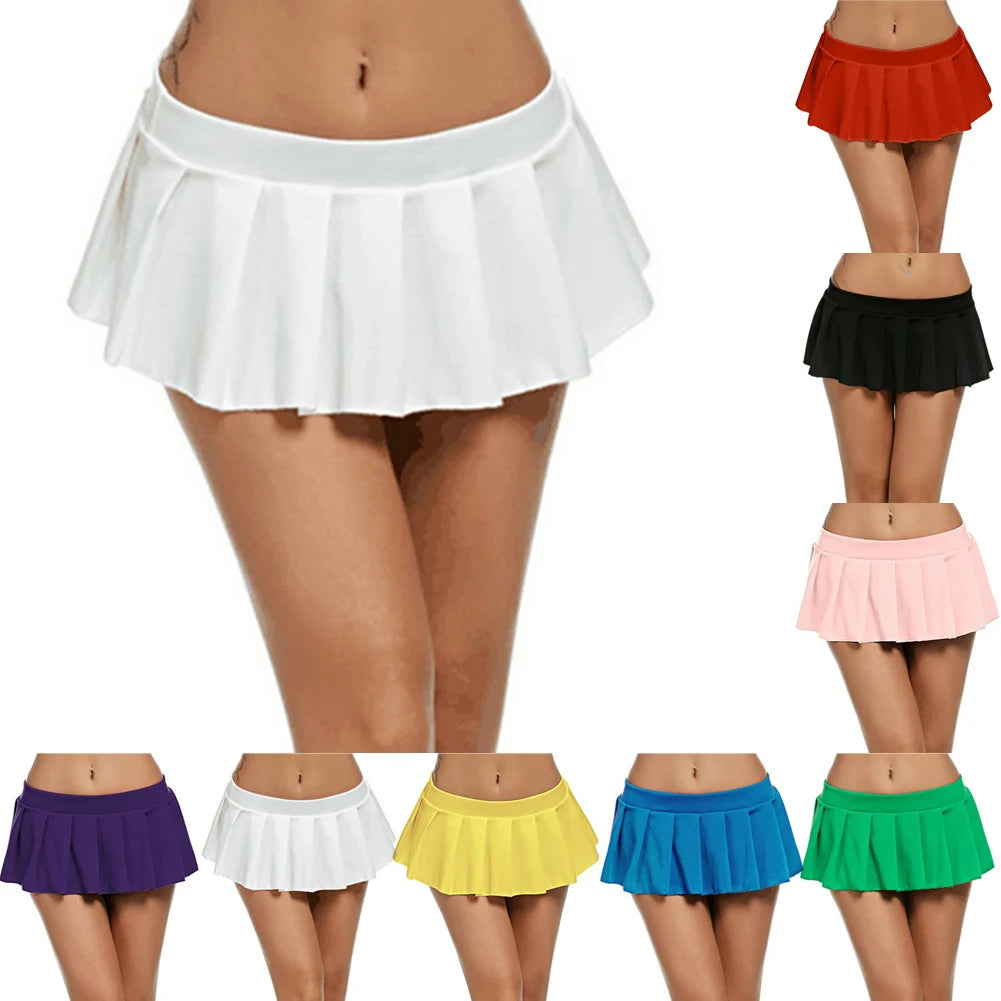 Super Mini Skirt Solid Color