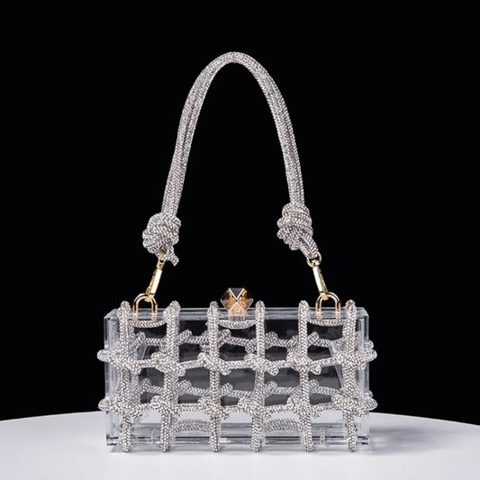 Clear Acrylic Clutch Elegant Party Bag